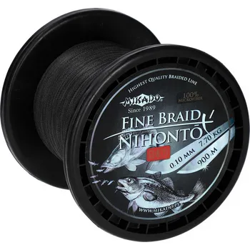 Mikado PLETENÁ ŠŇŮRA - NIHONTO FINE BRAID - 0.20mm/16.6kg/900m - ČERNÁ - 1 cívka