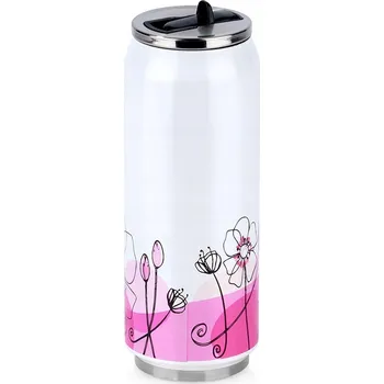 Termoska TERMOHRNEK PLECHOVKA OCELOVÁ IZOLOVANÁ LAHEV NA PITÍ NA KÁVU ČAJ 500ML