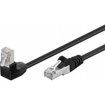 Síťový kabel Patchcord Goobay F/UTP 5e RJ45 / RJ45 0,5 m černý