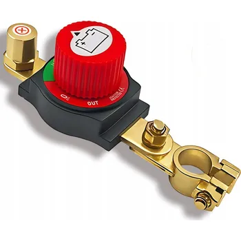 vypínač HLAVNÍ VYPÍNAČ PROUDU 300A 12V-48V odnímatelný otočný knoflík