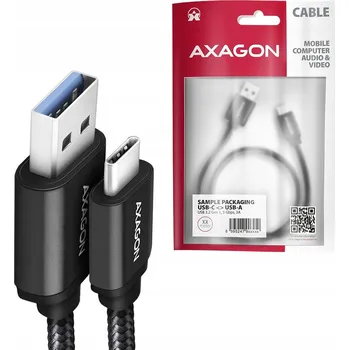 Datový kabel Axagon kabel USB-C - USB-C USB 3.2 PD 60W 2m opletený