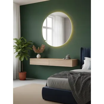 Zrcadlo ZRCADLO LED KULATÉ 90 CM HORIZON BEZ VYPÍNAČE TEPLÁ BARVA 3000K