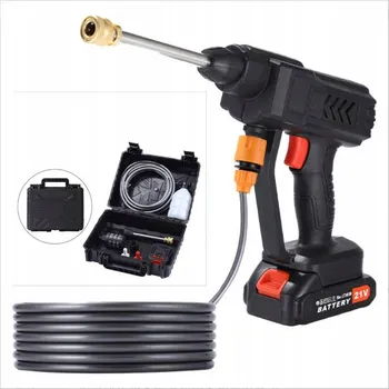 Vysokotlaký čistič AKU TLAKOVÁ MYČKA VÝKONNÁ + 2 AKU BATERIE + 5M HADICE + TRYSKY