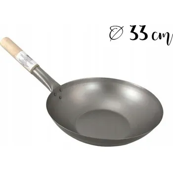 Pánev Wok ProOrient Wok s plochým dnem 33 cm (horní průměr), 32 cm (průměr dna)