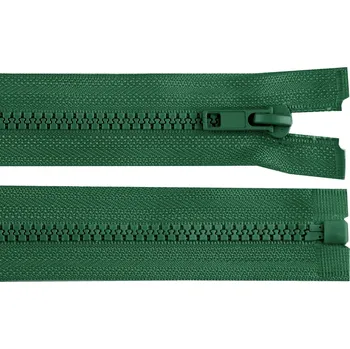Zip Kostěný zip No 5 délka 75 cm bundový, malé, 273 zelená smrková