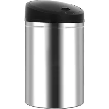 Odpadkový koš vidaXL Odpadkové koše Černá Nerezová ocel