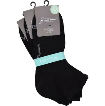 Dámské ponožky Zdravé ponožky jednobarevné nadměrné bavlněné kotníkové ponožky s ionty stříbra mix1 47-50