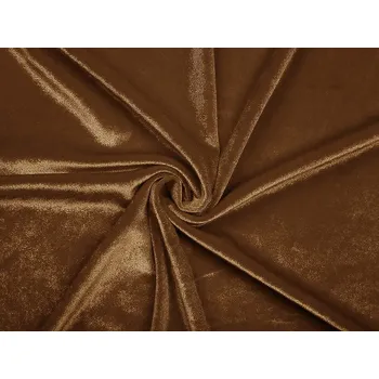 Elastický samet METRÁŽ - 18 (8) hnědá