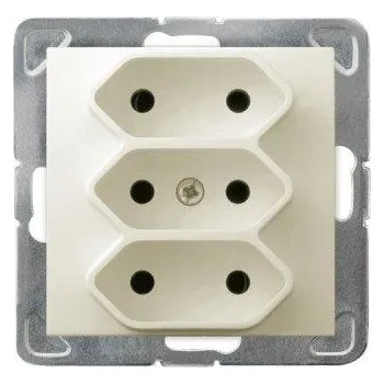 Elektrická zásuvka Elektrická Zásuvka Ospel béžová