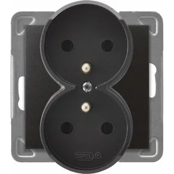 Elektrická zásuvka Elektrická Zásuvka Ospel , šedá