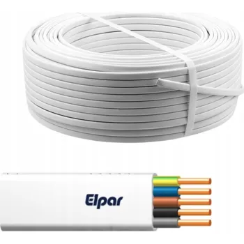 elektrický kabel Plochý elektrický instalační kabel Elpar 5 x 2,5