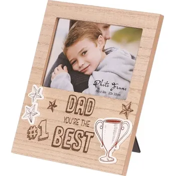Fotorámeček - pro rozměr 15 x 10 cm, MDF, pro tatínka Barva: Hnědá