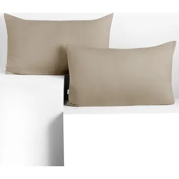 Povlaky na polštáře DecoKing Amber III 2 ks 50x60 cm cappuccino