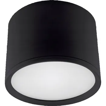 Stropní přisazené svítidlo Ideus 7 W s integrovaným LED zdrojem, průměr 7 cm, černé