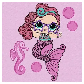 Set školních potřeb Malowanie po numerach - L.O.L. Surprise! 30x40cm