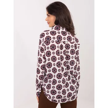 Dámská košile Dámské košile LK-KS-510190.20P LAKERTA Barva: Červená, Velikost: L/XL