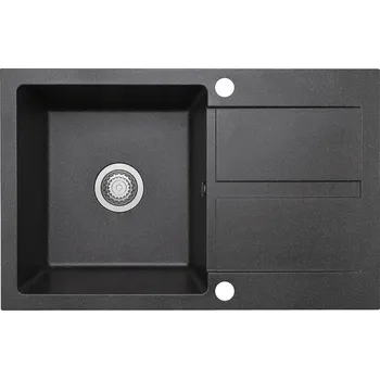 Granitový dřez Jednokomorový granitový dřez Brenor černý