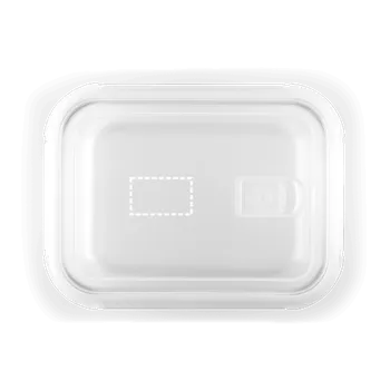 Dóza na potraviny QUORIN. Hermetický box z borosilikátového skla 1 L 120 Lid, 70 x 70 Sítotisk (plast, papír), 1 barva