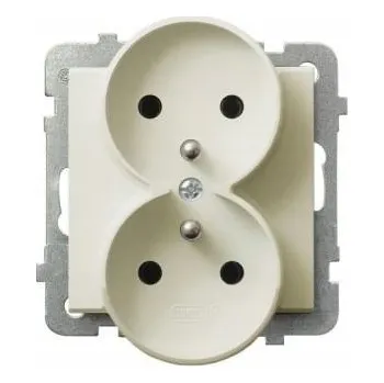 Elektrická zásuvka Elektrická Zásuvka nástěnná Ospel černá