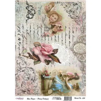 Umělecký papír Rýžový PAPÍR na Decoupage ve Formátu A3