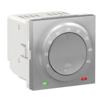 vypínač SCHNEIDER ELECTRIC Termostat Unica podlahový otočný 2m alum NU350330