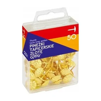 Vrták Čalounické hřebíčky Grand zlaté 50 ks