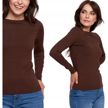 Dámský svetr Tenký, hladký a měkký dámský svetr z viskózy s dlouhým rukávem MORAJ S