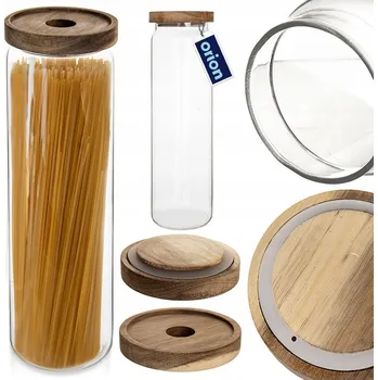 Dóza na potraviny Skleněná kuchyňská dóza vzduchotěsná na potraviny sypké jako těstoviny