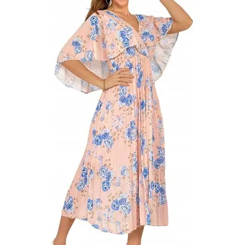 Dámské šaty Dámské ŠATY květinové midi šaty AP1852 Univerzální