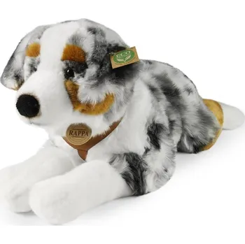Hračka Rappa Plyšový pes australský ovčák ležící 61 cm ECO-FRIENDLY