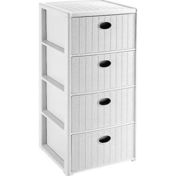 Komoda Komoda Stefanplast 40 x 40 x 80 cm bílá matná