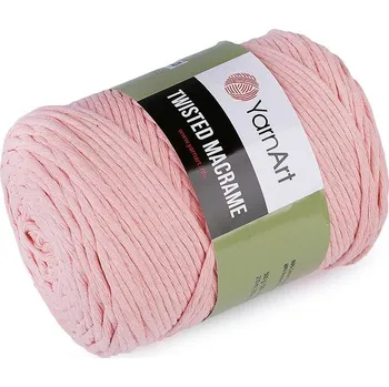 Příze Pletací příze Twisted Macrame 500 g - 4 (767) růžová světlá