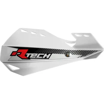 Řídítka RACETECH (RTECH) kryty páček DUAL EVO barva bílá (s upevněním do řidítek) (RACETECH (RTECH) kryty páček DUAL EVO barva bílá (s upevněním do řidítek))