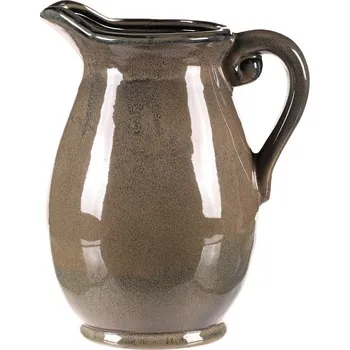 Váza Váza keramická - tvar džbán, velká, barva šedá Barva: šedá