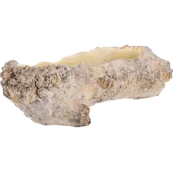 Obal na květináč Obal betonový - vykotlaný kořen, světle hnědý Barva: Hnědá