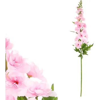 umělá květina Světle růžová umělá řezaná květina Ostrožka - trvanlivá dekorace Barva: Růžová