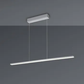 Závěsné světlo Bopp LED Baseline 2.0, hliník, délka 119 cm - Baldachin – délka 40 cm, šířka 4,5 cm, výška 5,5 cm LED 55,2 W celkem - Doprava zdarma