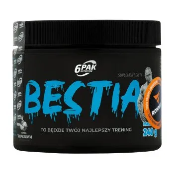 Anabolizér 6Pak Nutrition Bestia Pre-workout 240 g