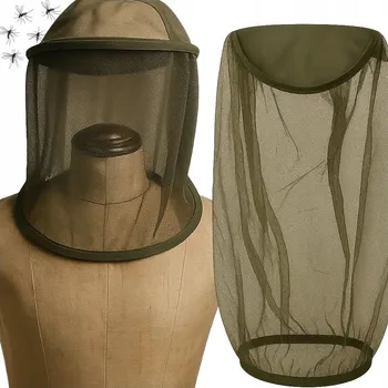Moskytiéra Síťka moskytiéra na hlavu, čepici, proti hmyzu