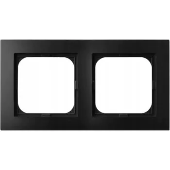 vypínač Rámeček dvojitý černý pro zásuvky a vypínače řady AS OSPEL R-2G/33