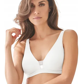 Dámské oblečení Podprsenka dámská měkká bez kostic bavlněná EKO bílá Lormar 85B