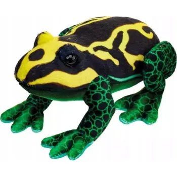 plyšák PLYŠÁK PLYŠÁK ŽÁBA ŽABIČKA ŽLUTO-ČERNÁ 13 CM