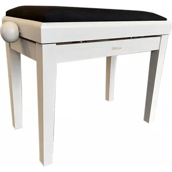 Příslušenství pro klávesový nástroj Stolička klavírní Pecka PPB-016 WB Beethovenka bílá bříza/černý sedák