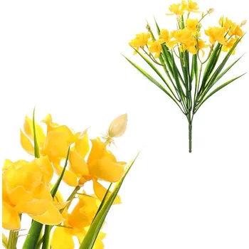 umělá květina Narcis - umělá kytice, barva oranžová Barva: Žlutá