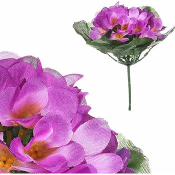 umělá květina Fialka - umělá kytice, světle fialová barva. Barva: Fialová