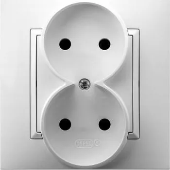 Elektrická zásuvka Ospel Elektrická Zásuvka zásuvka bílá