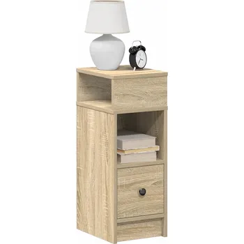 Noční stolek vidaXL Noční stolky 2 ks se zásuvkou 25 x 31 x 66 cm [858617] Barva: dub sonoma