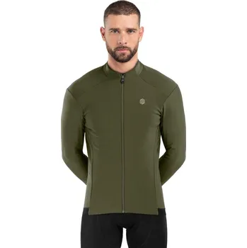 Cyklistická bunda SIROKO Pánská softshellová cyklistická bunda J1 Khangai 2XL ZELENÁ