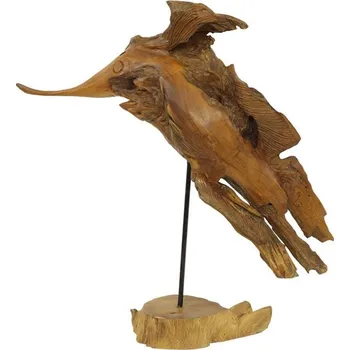 Dřevořezba - skulptura na podstavci, abstraktní Barva: Hnědá