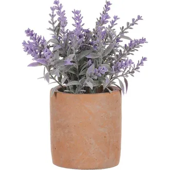 umělá květina Levandule ve světle hnědém obalu - umělá, barva přírodní Barva: Fialová